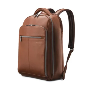 Classic leather backpack