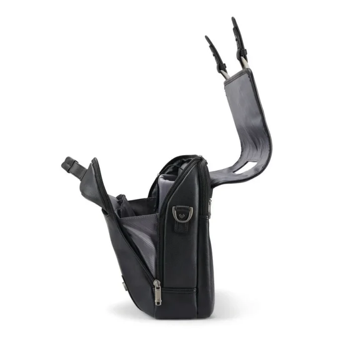 Classic leather flapover