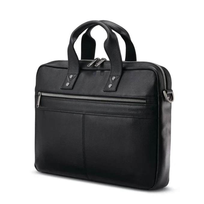Classic leather slim brief