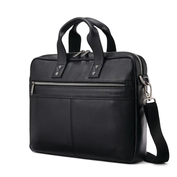 Classic leather slim brief