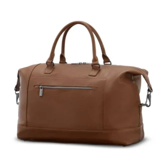 Classic leather weekender