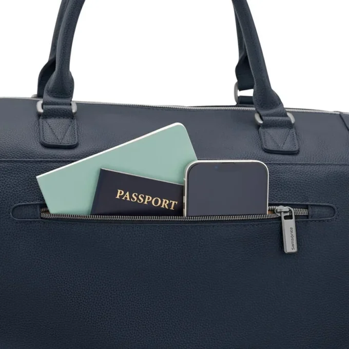 Classic leather weekender