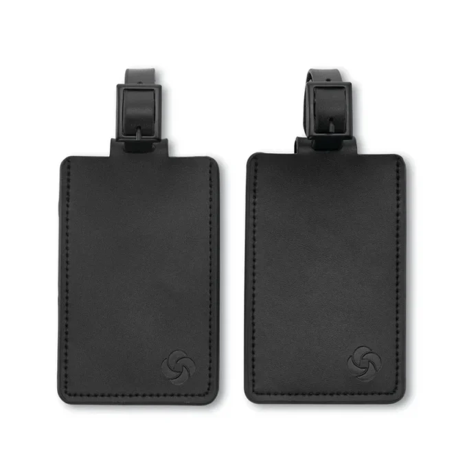 Leather id tags (set of 2)