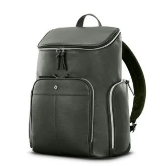 Mobile solution 2 leather deluxe backpack