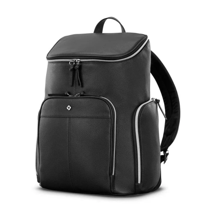 Mobile solution 2 leather deluxe backpack