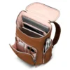 Mobile solution 2 leather deluxe backpack