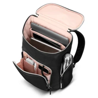 Mobile solution 2 leather deluxe backpack