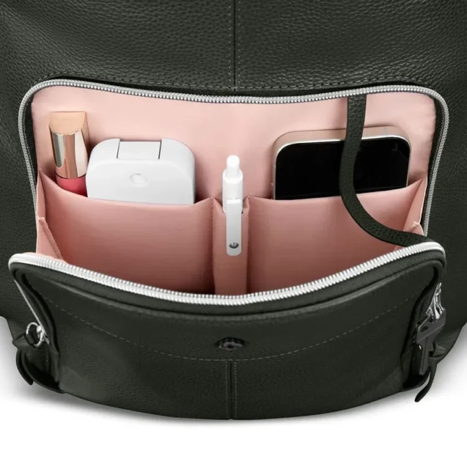 Mobile solution 2 leather deluxe backpack