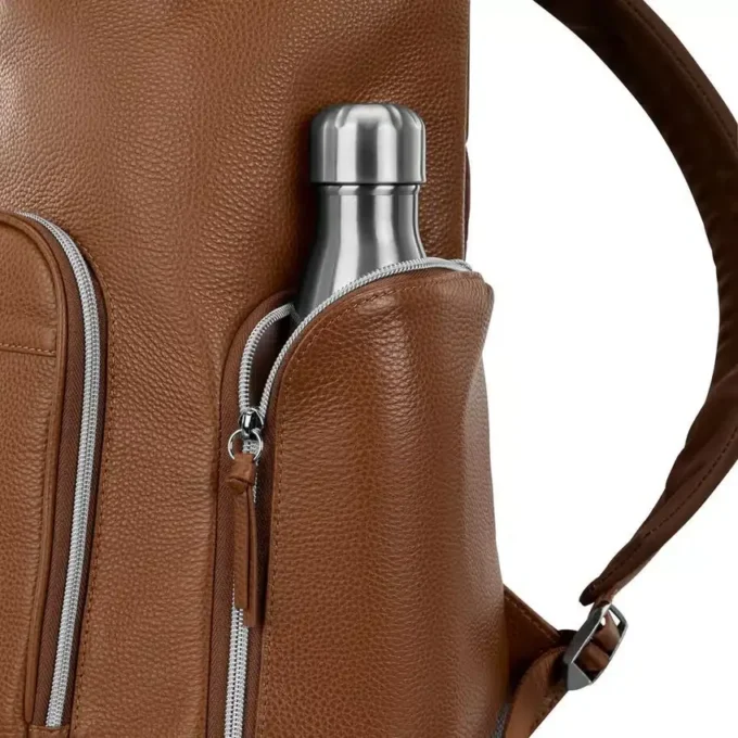 Mobile solution 2 leather deluxe backpack
