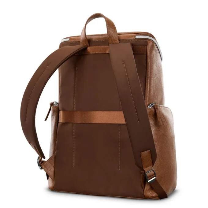Mobile solution 2 leather deluxe backpack