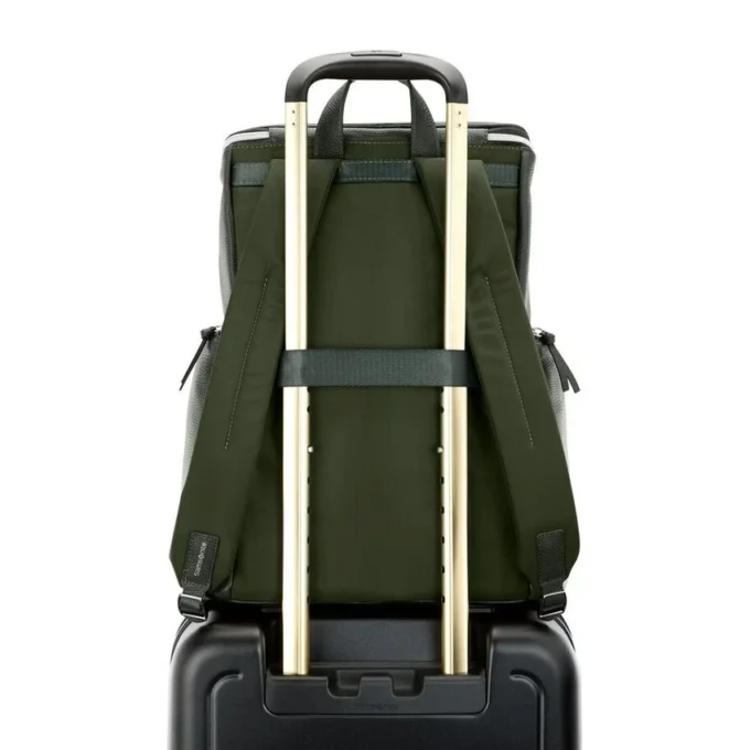 Mobile solution 2 leather deluxe backpack