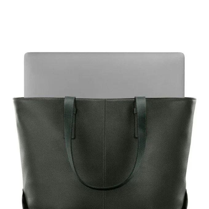 Mobile solution 2 leather tote