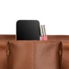 Mobile solution 2 leather tote