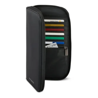 Rfid zip travel wallet